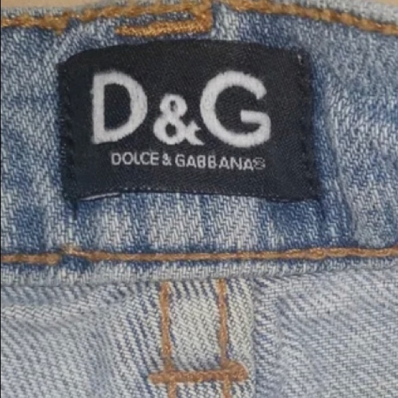 Dolce & Gabbana Light Wash Distressed Denim Sz. 26 - Picture 3 of 7